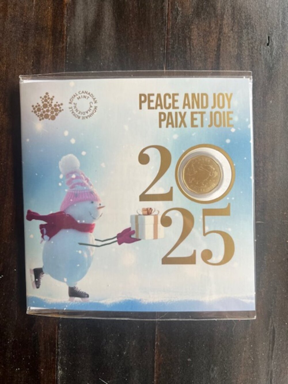 2025 Canada Peace & Joy Coin Gift Set 🇨🇦 RCM Holiday Snowman.